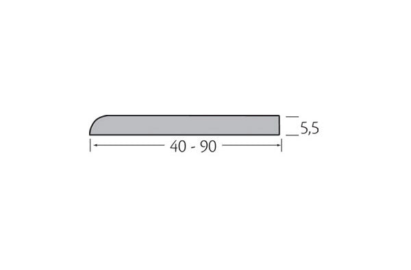Volschuim afwerkprofiel 90x5,5 mm