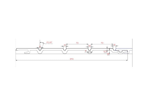 Kerrafront Multi sponningdeel 332 mm