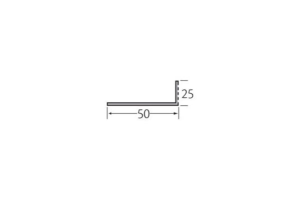 Ventilatieprofiel 50x25x2 mm