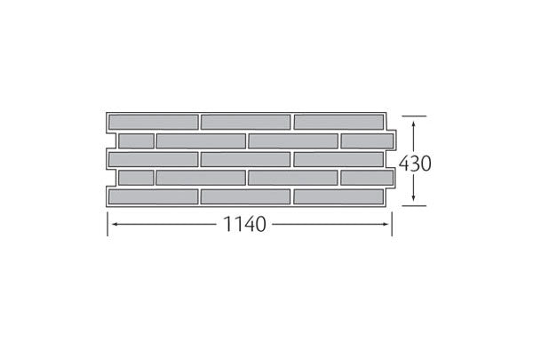 vinyBrick steenstrip 1140x430 mm korrelst