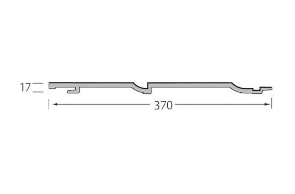 Eurotexx dubbel rabat 332 mm structuur