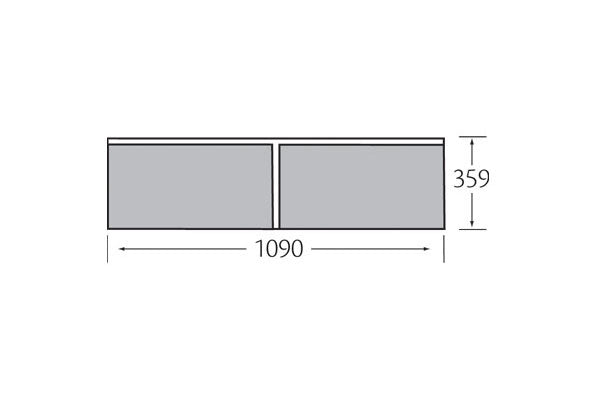 Zierer leisteenplaat 1096x359 mm