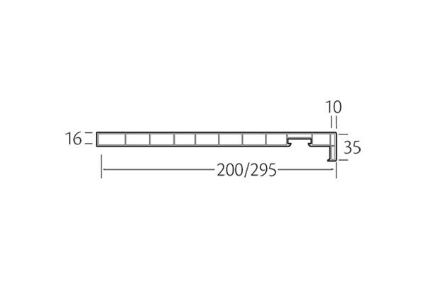 VinyPlus dakrandpaneel 295x16 mm