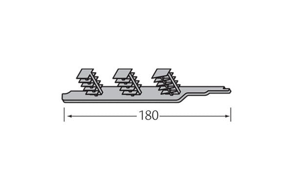 VinyPlus rondkant eindkap 180 mm links