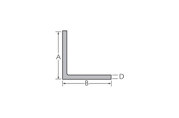 Hoekprofiel 40x40x2 mm