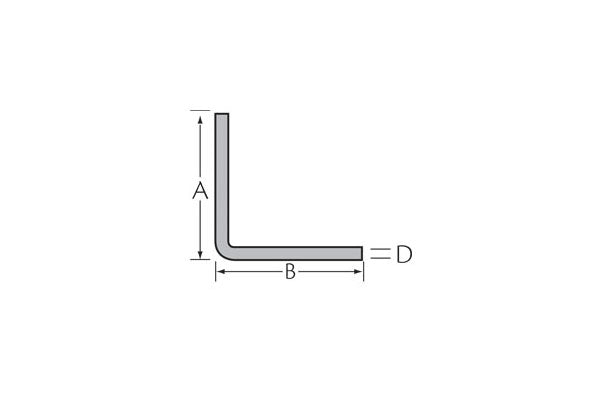 Hoekprofiel 50x50x2,5 mm