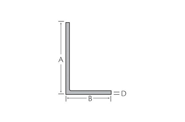 Hoekprofiel 30x20x2 mm
