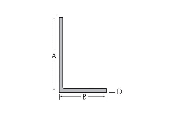 Hoekprofiel 40x20x2 mm