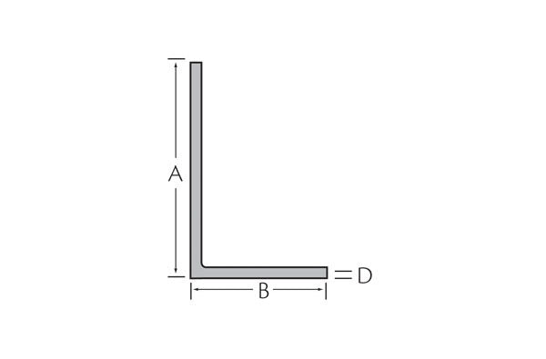 Hoekprofiel 100x60x3 mm afgerond