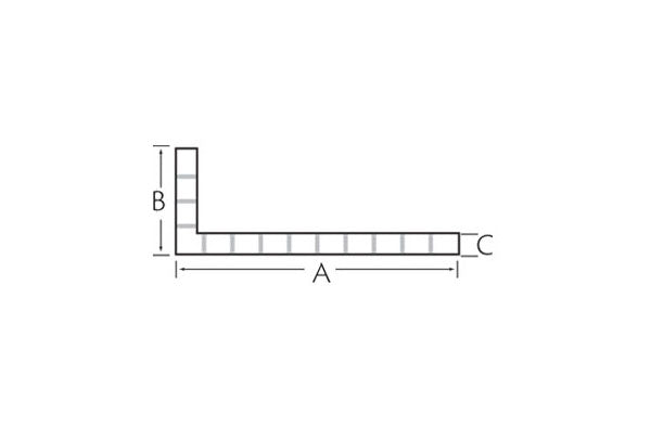 Kamerhoekprofiel 80x30x6 mm