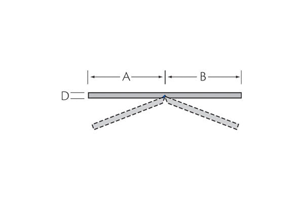Vouwhoekprofiel 64x64x3 mm