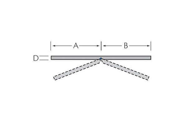 Vouwhoekprofiel 80x80x3 mm