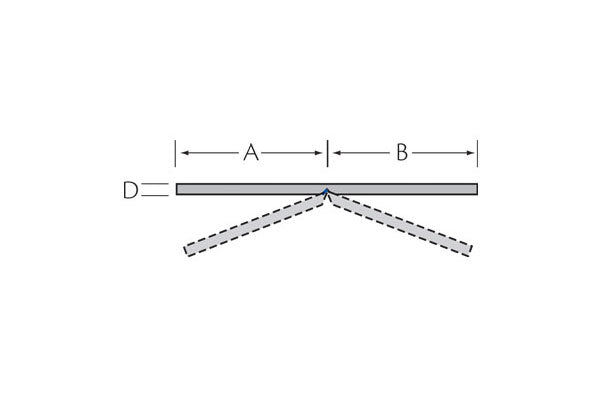 Vouwhoekprofiel 120x120x3 mm