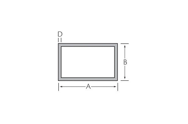 Kokerprofiel 20x12x2 mm
