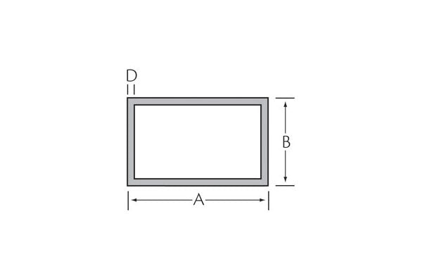 Kokerprofiel 60x40x3 mm