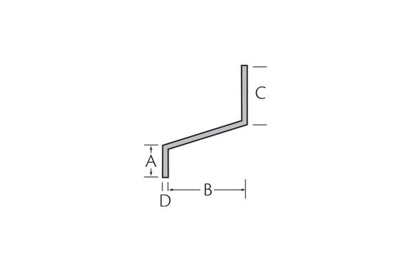 Z-profiel 20x50x30x3 mm