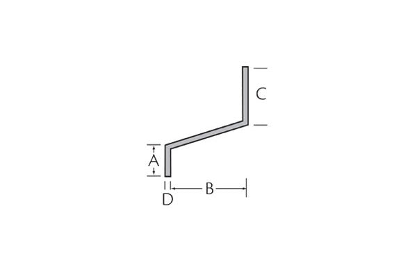 Z-profiel 20x75x35x3 mm