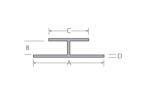 H-profiel 6x30x17x1 mm
