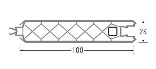Staalversterking behandeld tbv paneelprofiel