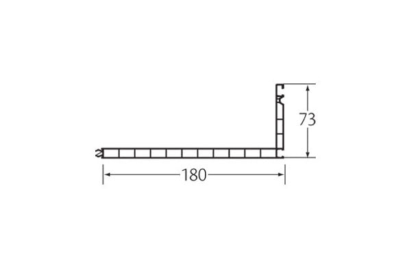 Dagkant bekleding 180 mm