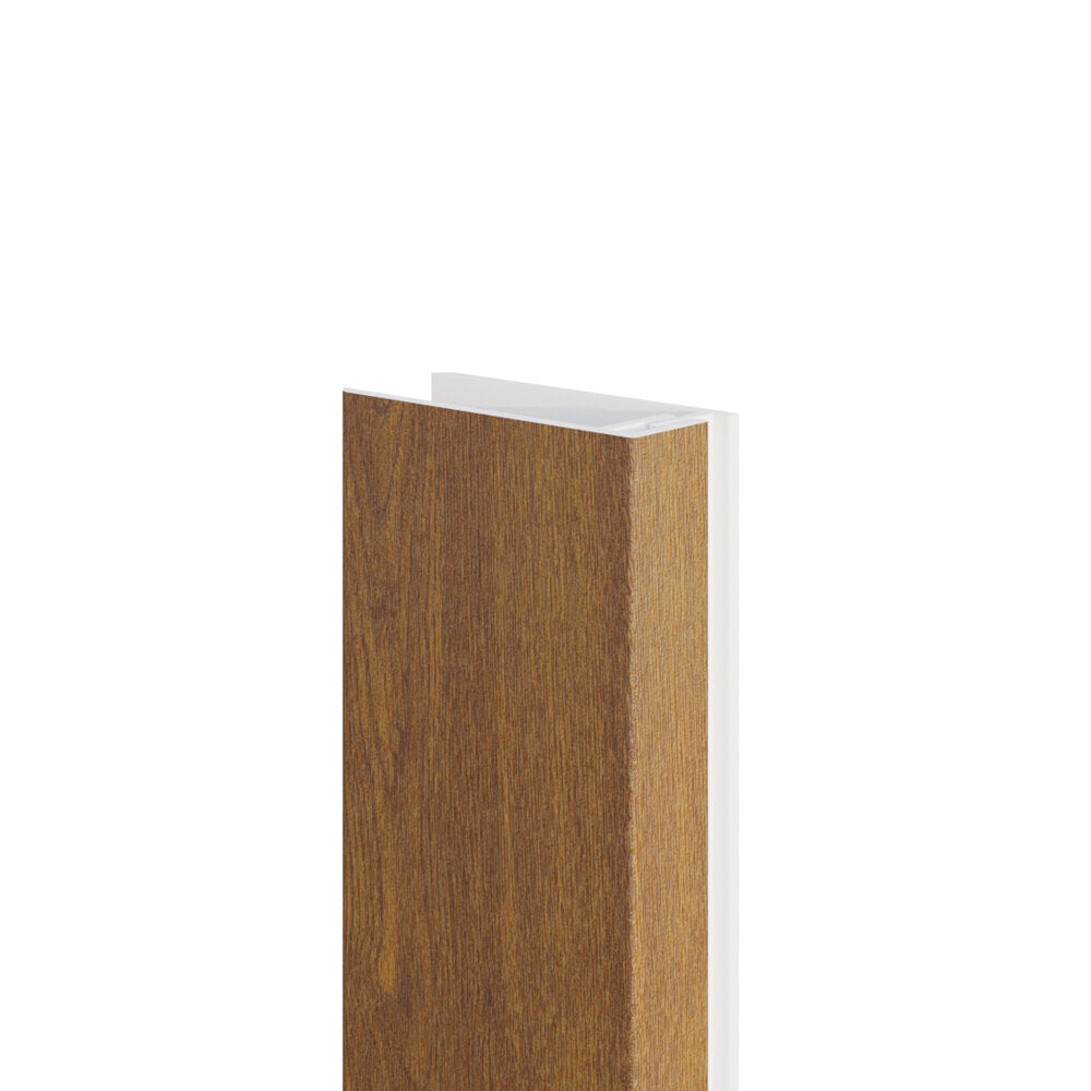 Wood design 2-delig u-profiel 17 mm inwendig