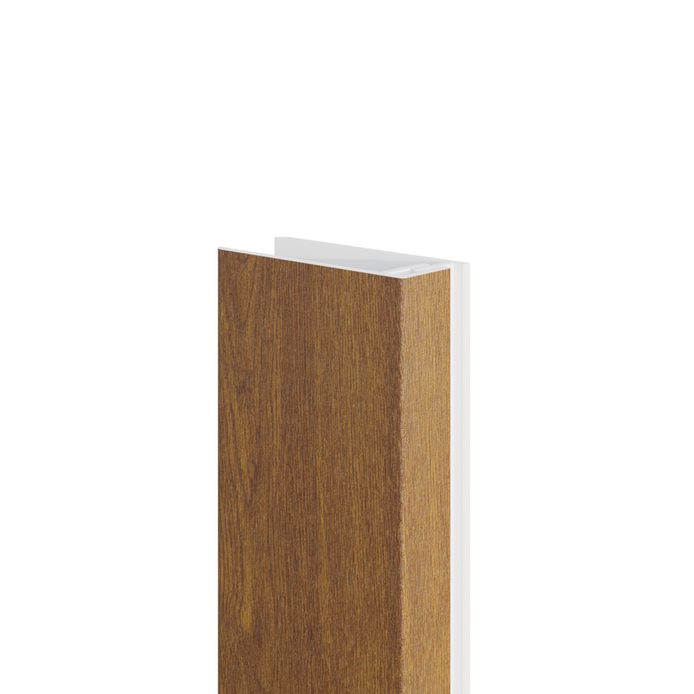 Wood design 2-delig u-profiel 17 mm inwendig